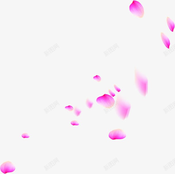 紫色花瓣飘落png免抠素材_新图网 https://ixintu.com 创意 婚礼 紫色 花瓣