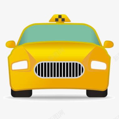 黄色的出租车Vacationicons图标图标