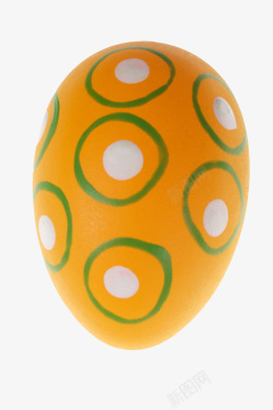 棕色禽蛋圆圈斑点的食用彩蛋实物素材