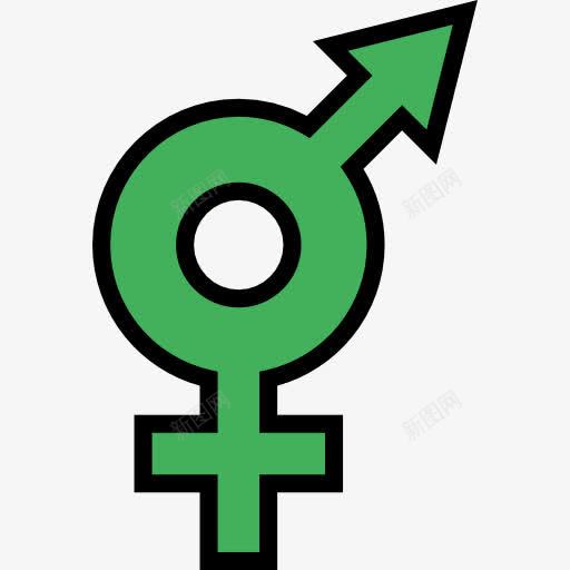 阴阳图标png_新图网 https://ixintu.com femenine 人 女性 形状 形状和符号 性别 标志 男 男性 雌雄同体