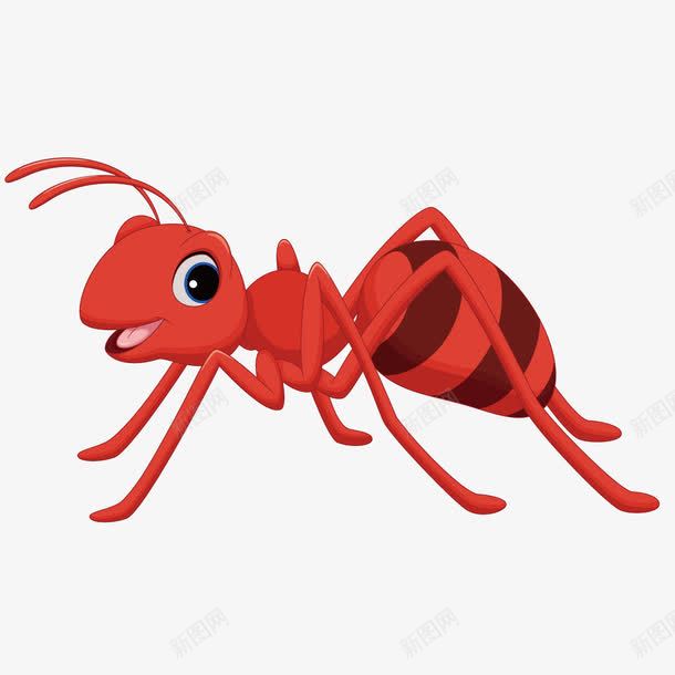 红色蚂蚁png免抠素材_新图网 https://ixintu.com 卡通 红色 蚂蚁