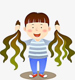 拿东西的小孩素材