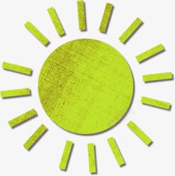 春天绿色纹理太阳素材