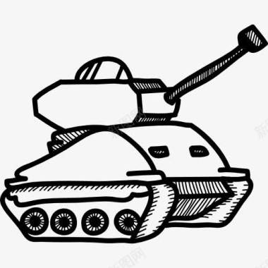 主战坦克图标图标