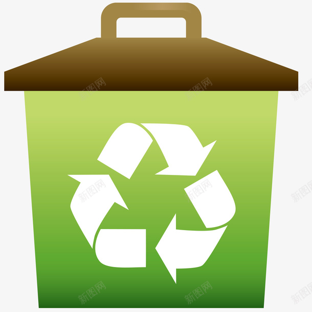 绿色循环使用垃圾桶png免抠素材_新图网 https://ixintu.com 垃圾桶 循环使用 绿色垃圾桶 绿色循环