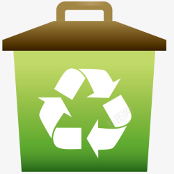 绿色循环使用垃圾桶素材
