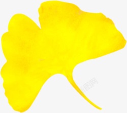 黄色卡通树叶装饰素材