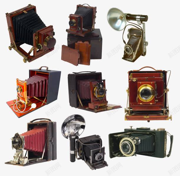 相机png免抠素材_新图网 https://ixintu.com 古典 复古 照相机 相机
