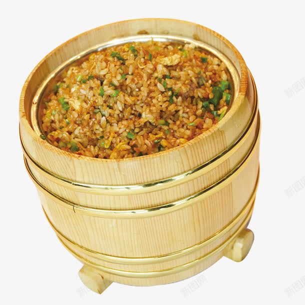 米饭煮熟的米png免抠素材_新图网 https://ixintu.com 木桶饭 木盆 米饭 饭