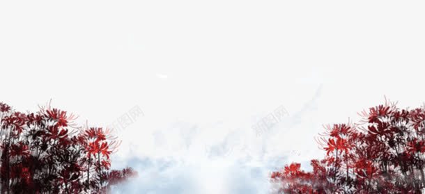 红色树林背景png免抠素材_新图网 https://ixintu.com 树林 红色 背景