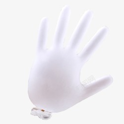 白色一次性手套充气素材