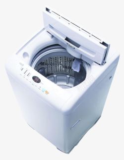 漂洗家用白色洗衣机高清图片