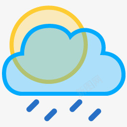 太阳大云小雨Vectorstpng免抠素材_新图网 https://ixintu.com big cloud drizzle sun 云 大 太阳 太阳大云小雨Vectorstylishweathericons免费下载 小雨