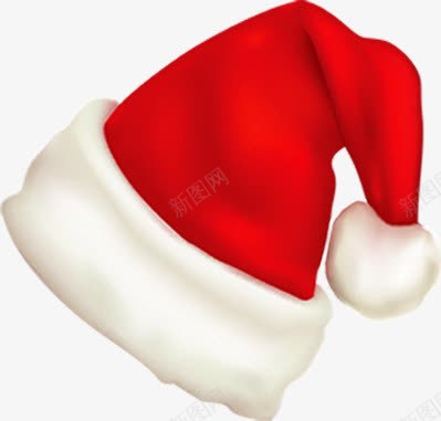 红色圣诞礼帽创意png免抠素材_新图网 https://ixintu.com 创意 圣诞 礼帽 红色