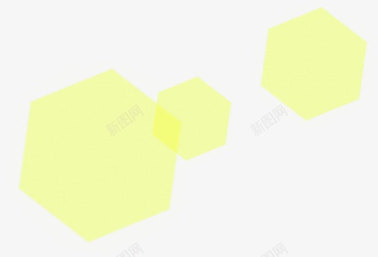 黄色多边形效果png免抠素材_新图网 https://ixintu.com 多边形 效果 设计 黄色