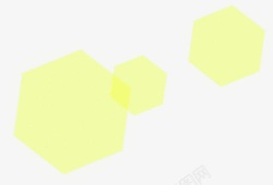 黄色多边形效果素材