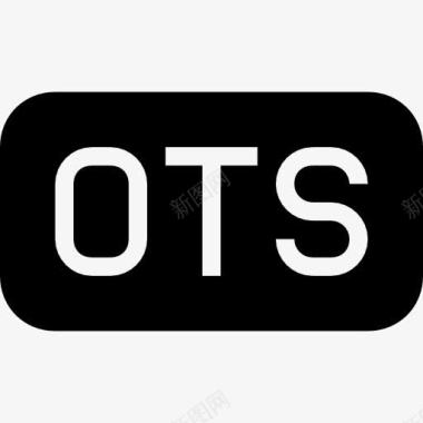 OTS文件黑色圆角矩形界面符号图标图标