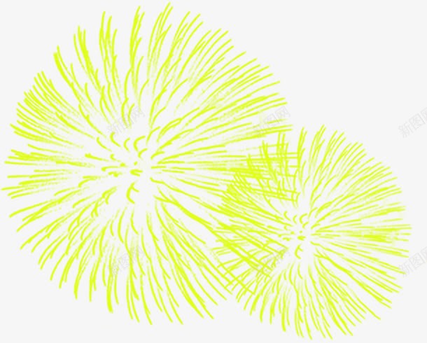 黄色的烟火效果海报元素png免抠素材_新图网 https://ixintu.com 元素 效果 海报 烟火 黄色