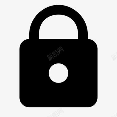 锁隐私私人保护基本Andro图标图标