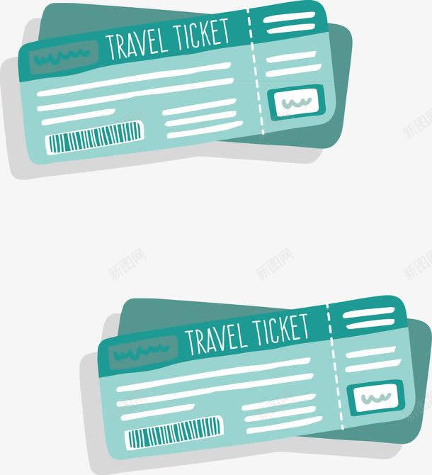 飞机票元素png免抠素材_新图网 https://ixintu.com 元素 卡通 飞机票