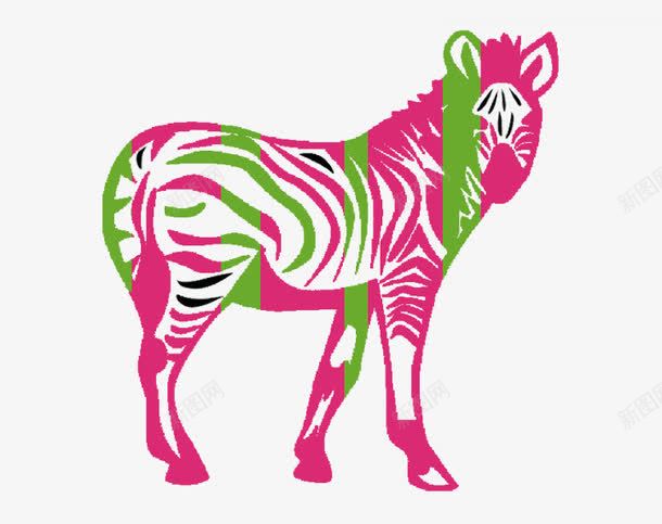 创意斑马片png免抠素材_新图网 https://ixintu.com 免抠斑马 简单的动物图片 背景图片斑马 装饰图片个性的斑马