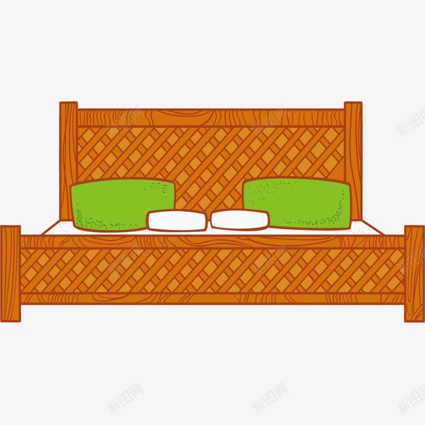 手绘床家具png免抠素材_新图网 https://ixintu.com 家具矢量 家具素材 矢量素材 素材