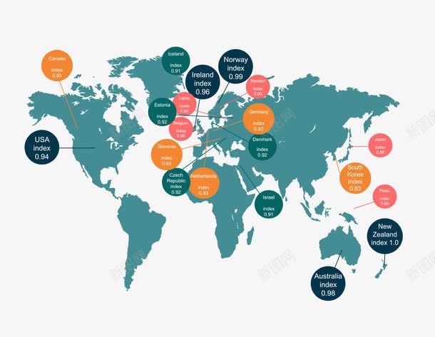 卡通世界地图png免抠素材_新图网 https://ixintu.com 世界地图 世界地图素材 卡通世界地图 矢量世界地图