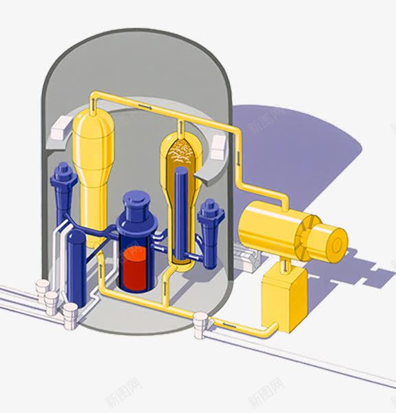 核电站内部png免抠素材_新图网 https://ixintu.com 内燃机 发电 电站 能源
