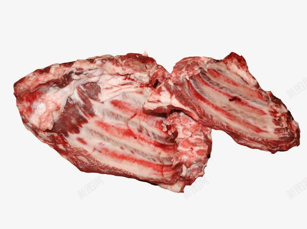 新鲜猪肉排骨png免抠素材_新图网 https://ixintu.com 卫生 安全 美味 营养 食物PNG素材 骨头
