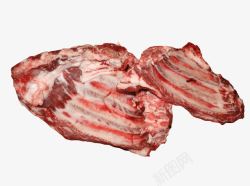 新鲜猪肉排骨素材