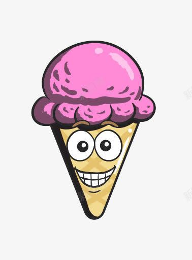 卡通锥奶油表情符号冰蛋卷冰淇凌图标png_新图网 https://ixintu.com Cartoon cone cream emoji ice 冰 卡通 奶油 表情符号 锥