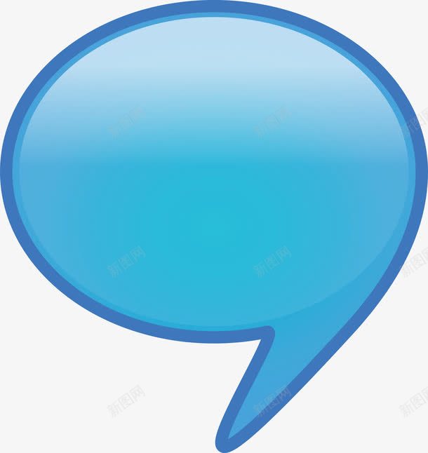 蓝色对话框png免抠素材_新图网 https://ixintu.com 对话 聊天 蓝色 说话