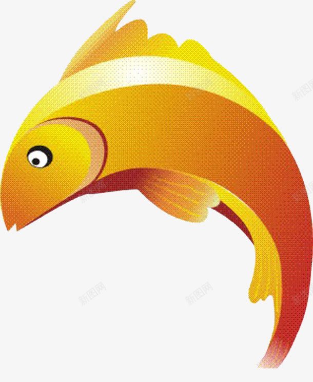 黄色的小鱼png免抠素材_新图网 https://ixintu.com 小鱼 心灵鸡汤 装饰 设计 黄色