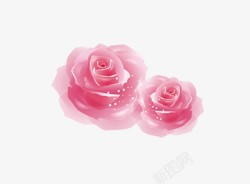 手绘玫瑰花素材