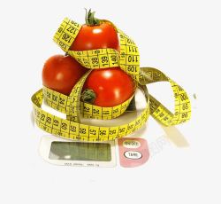 水果称重番茄称重量高清图片
