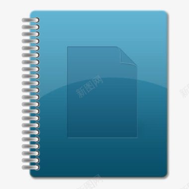 文档文件笔记本图标蓝色版图标