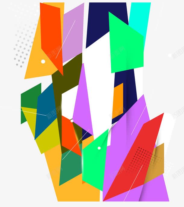 几何形状背景png免抠素材_新图网 https://ixintu.com 几何 彩色 抽象 背景