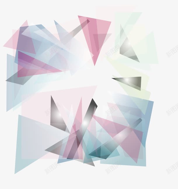 粉色抽象背景png免抠素材_新图网 https://ixintu.com 几何素材 抽象素材 背景素材