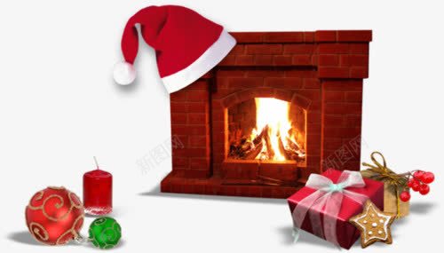 壁炉png免抠素材_新图网 https://ixintu.com 圣诞 壁橱 壁炉 温暖