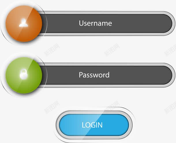 输入框png免抠素材_新图网 https://ixintu.com 登入框 输入框