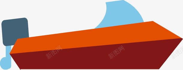 扁平化彩色船只png免抠素材_新图网 https://ixintu.com 交通工具 俯视船 卡通船 客船 彩色船 旅游 旅游工具 船 轮船