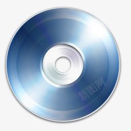 蓝色DVD光碟图标png_新图网 https://ixintu.com 光盘