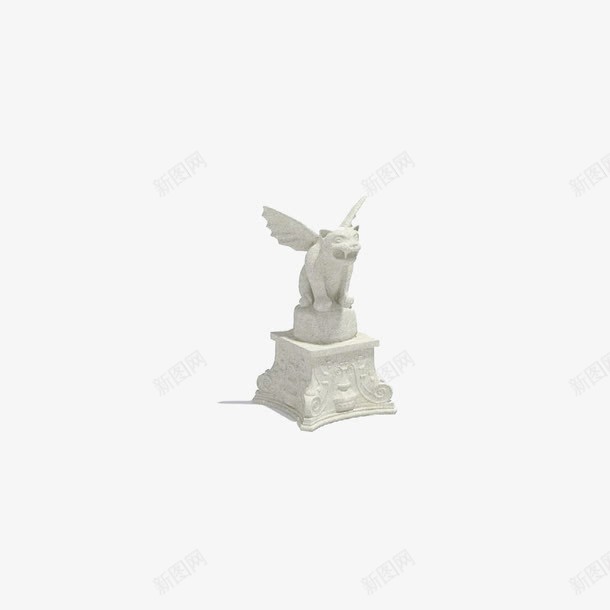 3D雕像png免抠素材_新图网 https://ixintu.com 动物 怪物 雕像