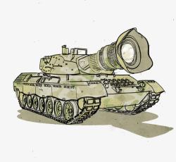 创意坦克插画素材