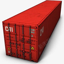 红色的集装箱png免抠素材_新图网 https://ixintu.com 红色 运送 集装箱
