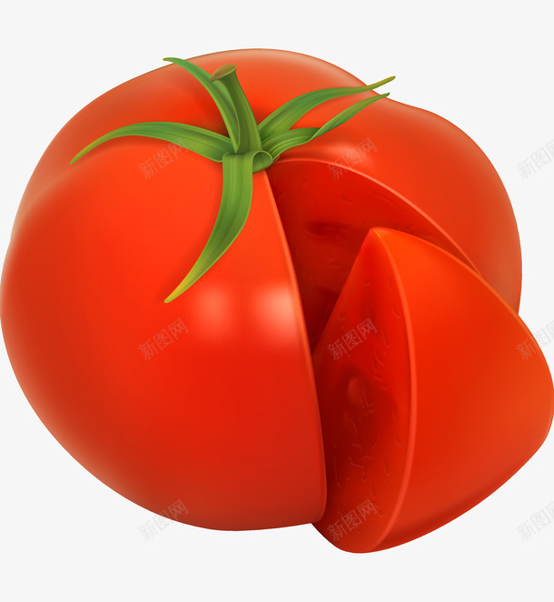 精美蔬菜西红柿番茄矢量图ai免抠素材_新图网 https://ixintu.com 番茄 精美 蔬菜 西红柿 矢量图