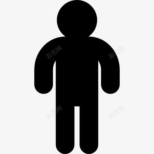 人的剪影图标png_新图网 https://ixintu.com 人 人的剪影 体操运动员 形状 站 黑暗 黑色