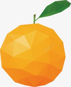 精美马赛克水果橘子矢量图素材