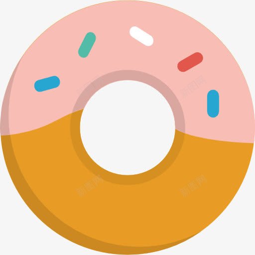 炸圈饼图标png_新图网 https://ixintu.com 炸圈饼 甜点心 糖 食品 食品和餐厅