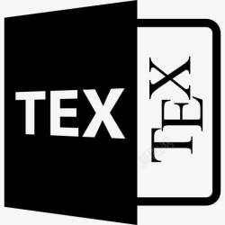 特克斯tex文件特克斯开放文件格式图标高清图片